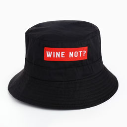 Панама Wine not, чёрная, р-р 56-58