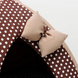 Домик-вигвам Нежность, 40 х 40 х 37 см, бязь, коричневый - Пижон фото 2