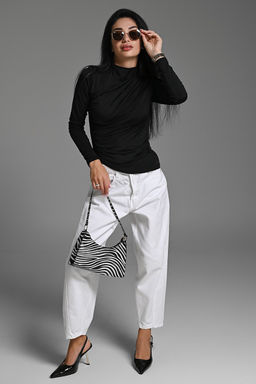 Лонгслив с драпировкой