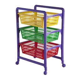 Этажерка для игрушек 450*311*662 на колесиках
