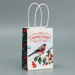 Пакет крафтовый Зимушка, 15 10 6 см - Дарите счастье фото 12