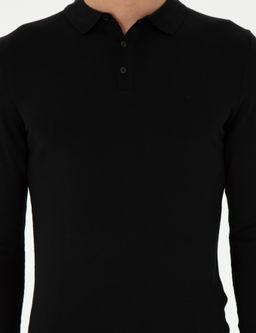 Черный базовый свитер узкого кроя - Cacharel фото 6