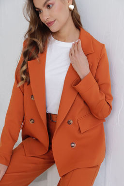 11728 Брюки со стрелками терракотовые - Martichelli фото 24