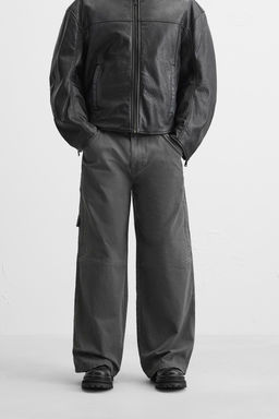 RELAXED FIT WASHED TROUSERS - Zara фото 2