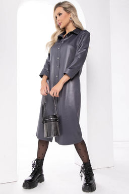 Платье Елизавета (графит) П8107