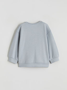Bisiklet Yaka Soft Touch K?z ?ocuk Sweatshirt