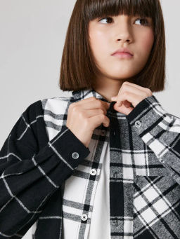 ACOOLA / Блузка детская для девочек Dive черно-белый  фото 6