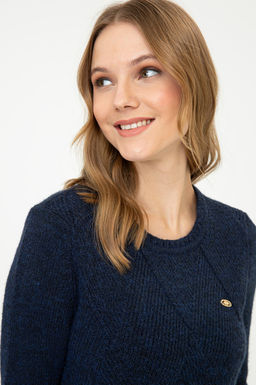 Kad_n Lacivert Kazak