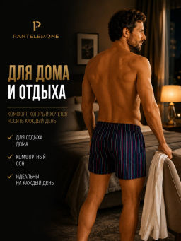 Трусы боксеры свободные мужские PMB-434 - Pantelemone фото 8