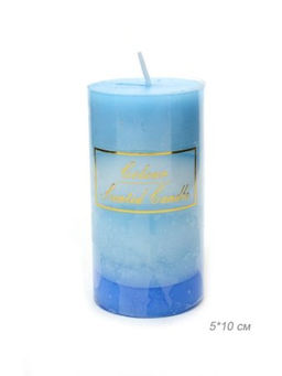 Свеча столбик 5х10 см / NA521 /уп 60/120/с ароматом (оранжевый) - Галеонтрейд фото 2