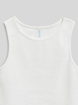 ACOOLA / Майка-топ детский для девочек Anis_top белый  фото 4