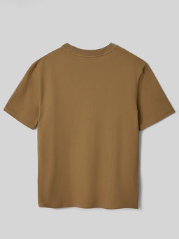 Футболка свободного силуэта мужская коричневая - Mark formelle фото 6