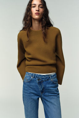 JEANS Z.09 STRAIGHT CROSSOVER HIGH-WAIST FULL LENGTH - Zara фото 3