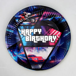 Набор бумажной посуды HAPPY BIRTHDAY in san andreas - Страна карнавалия фото 3