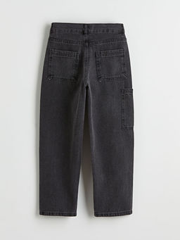 Loose Fit Erkek ?ocuk Kargo Jean Pantolon