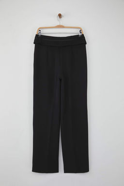 Teen Siyah Kemer Detayl? Wide Leg/Genis Paca Pantolon TWOAW26PL00035
