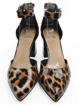 06-A71A-82PC BLACK/LEOPARD Туфли женские (натуральная кожа)