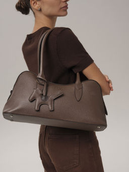 Кожаная сумка Jockey DBR 31168 коричневый торф  фото 6