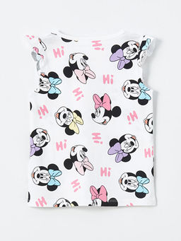 Bisiklet Yaka Minnie Mouse Bask?l? K?z Bebek ?ortlu Pijama Tak?m? - Waikiki фото 3