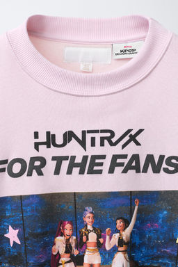 KPOP DEMON HUNTERS NETFLIX  PRINTED SWEATSHIRT - Zara фото 8