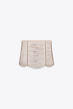 FRINGED MINI SKIRT - Zara фото 6