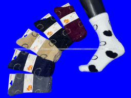 Цена за 10 пар. Ecosocks носки женские ангора НОРКА СЕРДЦЕ высокие арт. 6621