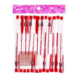 Цена за 12 шт. Ручка гелевая, 0.5 мм, красный, прозрачный корпус - Simaland фото 4