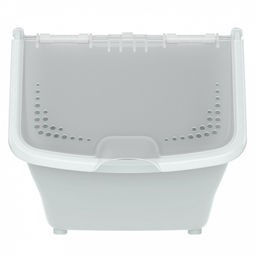 Контейнер для продуктов 10,5л, 33,7х23,8х21,7см, откидная крышка с отверстиями, полипропилен, серый (Россия) - Домашняя мода фото 6