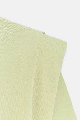 TOP PUNTO HOMBRERAS / Verde pastel - Zara фото 6