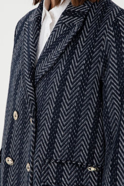 Женское темно-синее пальто Stash - U.s. polo assn фото 7