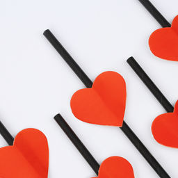 Трубочки для коктейля Сердечки, набор 6 шт. - Страна карнавалия фото 7