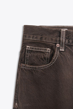 TRF STRAIGHT HIGH-WAIST JEANS - Zara фото 9