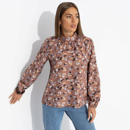 Блуза с драпировкой, Драма в деталях (фундук)