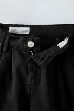 DENIM BERMUDA SHORTS WITH DARTS - Zara фото 3