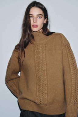 100% WOOL TEXTURED JUMPER - Zara фото 2