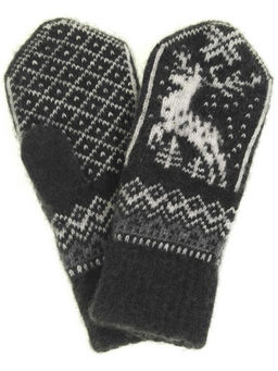 Варежки женские "Олень и узор" ПП 3235-7