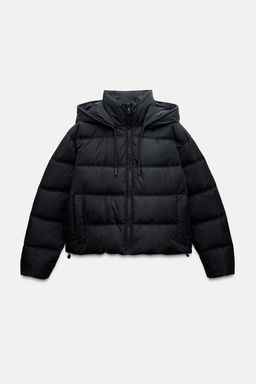 WATER AND WIND PROTECTION SHORT PUFFER ANORAK - Zara фото 22