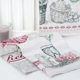 К-т полотенец Сомелье 50*60 см. - 3 шт. рогожка хлопок 100%