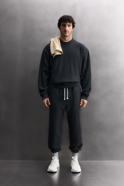 RELAXED FIT CREW NECK SWEATSHIRT - Zara фото 9