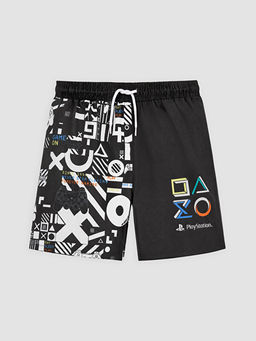 PlayStation Bask?l? Erkek ?ocuk Y?zme ?ort