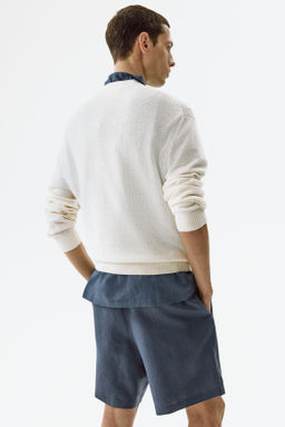 Pantal?n corto de lino Relaxed Fit - H&m фото 8