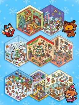 Книжное комплектное издание "Новогоднее настроение в наклейках"