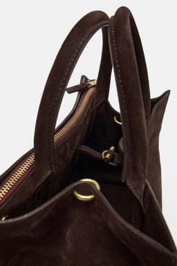 LEATHER CITY BAG - Zara фото 17
