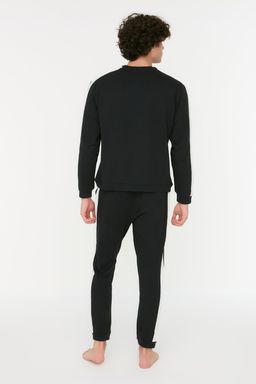 TRENDYOL MAN Siyah Color Blok Detayl? Regular Fit Orme Pijama Tak?m? THMAW21PT0368 - Trendyolmilla фото 5