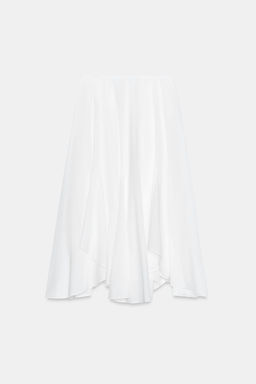 FALDA FLUIDA ASIM?TRICA ZW COLLECTION / Blanco - Zara фото 8
