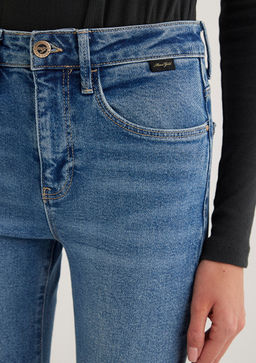 Maria Gold Premium Indigo Mavisi Jean Pantolon