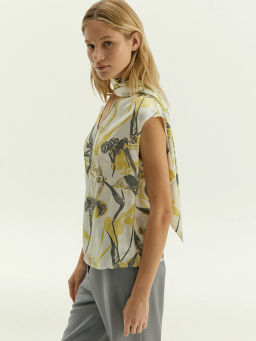 Блузка из 100% вискозы, B3246/narcis