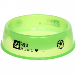 Цена за 3 шт. Миска пластиковая "Мр. Декстер", цвет зеленый, 18*5,5см /450мл