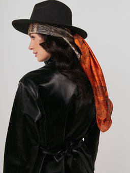 Большой, мягкий, тонкий и очень нежный двусторонний платок с рисунком - Tantino фото 11