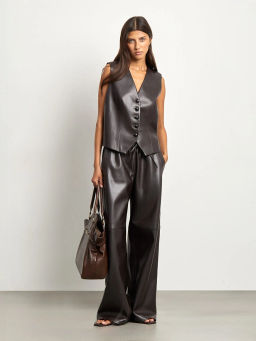 EMKA / Брюки широкого кроя из экокожи
